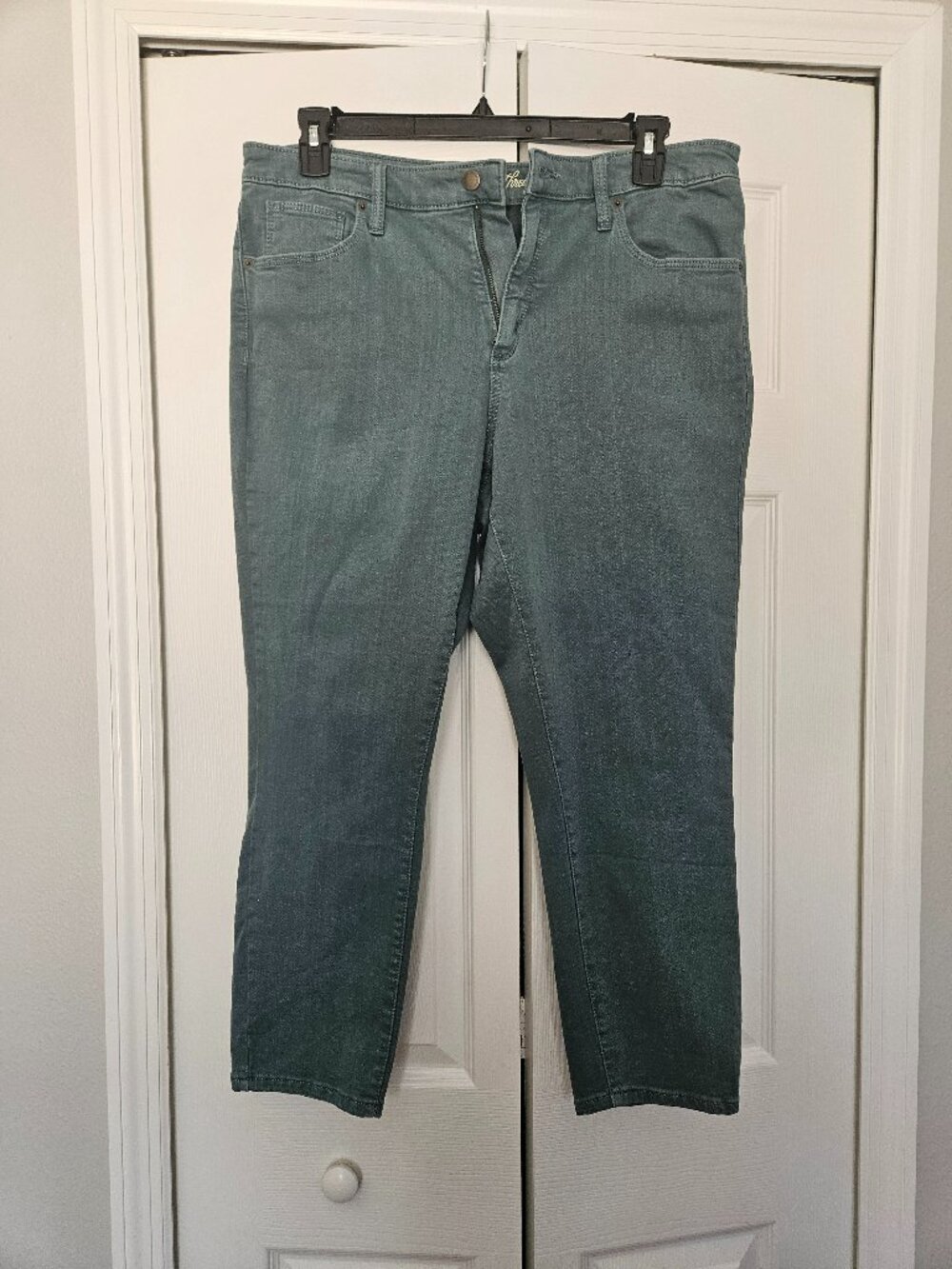 Teal Capri Jeans